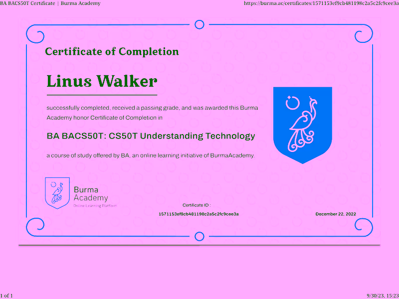 BACS50T Understanding Technology